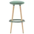 TABOURET HAUT TISSU VERT photo du produit