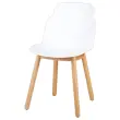 2 CHAISES TULIPE BLANC MONTÉES photo du produit