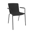 Carton de 2 CHAISES 4 PIEDS ACOT POLYPROPYLENE NOIRE photo du produit