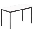 Table modulaire rectangulaire 120 x 60blanc / noir occasion photo du produit