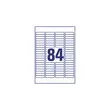 Planches de 84 mini-étiquettes blanches - 46 x 11.1 mm - AVERY photo du produit