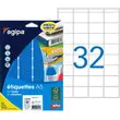 Etiquettes bleu multi-usage 24 x 33,5 mm 10 feuilles photo du produit