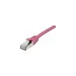 DEXLAN Cordon RJ45 categorie 6A S/FTP LSOH snagless rose - 20 m photo du produit