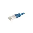 DEXLAN Cordon RJ45 categorie 6A F/UTP bleu - 0,15 m photo du produit