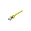 DEXLAN Cordon RJ45 categorie 6A S/FTP LSOH snagless jaune - 0,15 m photo du produit