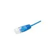 Cordon telephonique RJ45 / RJ45 UTP 1 paire 4/5 bleu - 0,50 m photo du produit