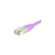 Cordon RJ45 categorie 6 S/FTP rose - 15m photo du produit