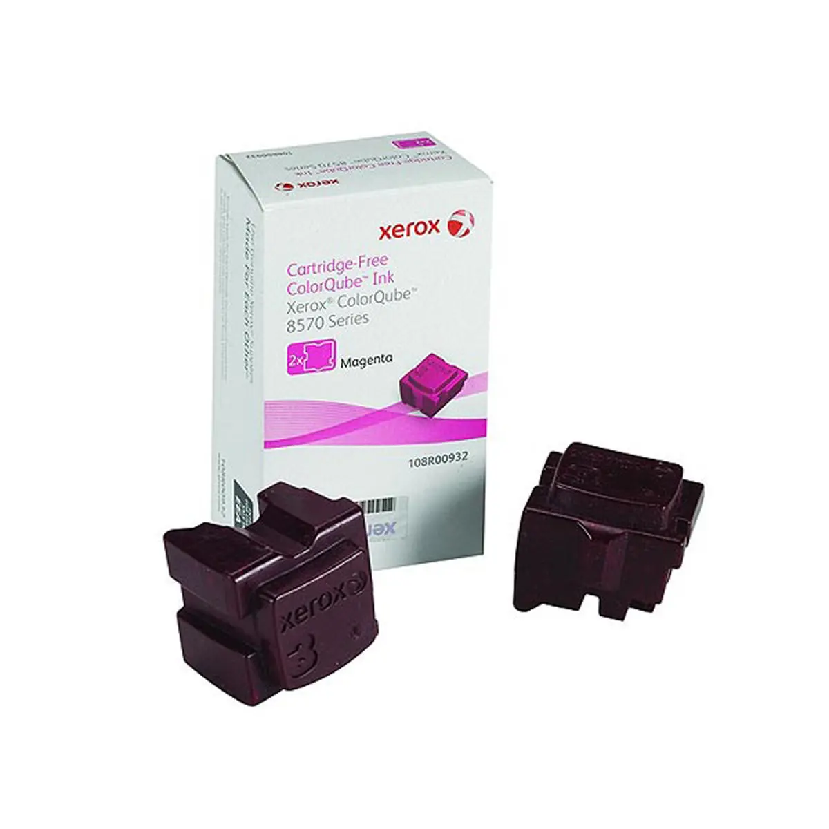 2 Blocs d'encre solide Phaser 8570 - Magenta - XEROX photo du produit