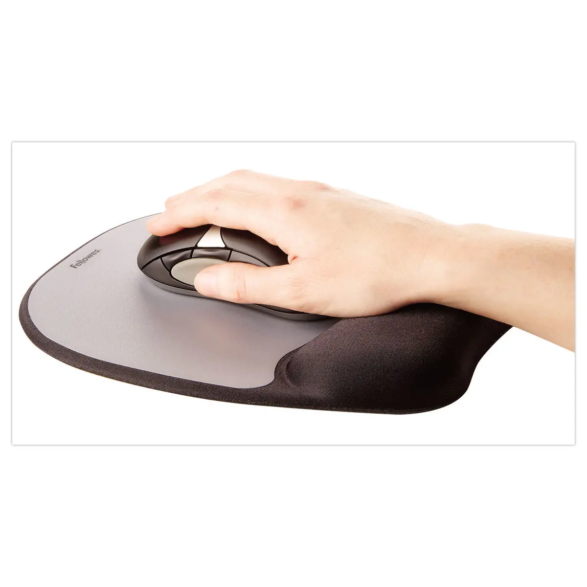Tapis de souris ergonomique Fellowes - repose poignet intégré - hauteur  ajustable pas cher