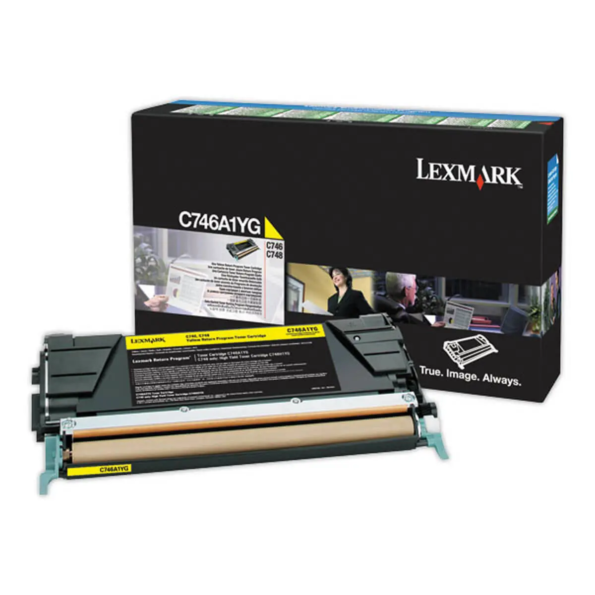 Toner LEXMARK jaune C746A1YG photo du produit