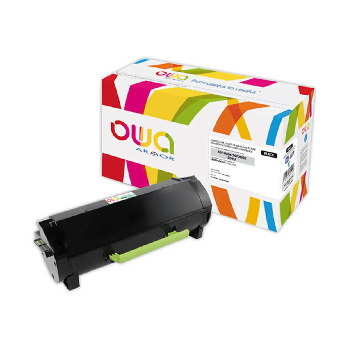 Toner éq. LEXMARK 50F2U00, 50F2U0E - Haute capacité - Noir - OWA photo du produit