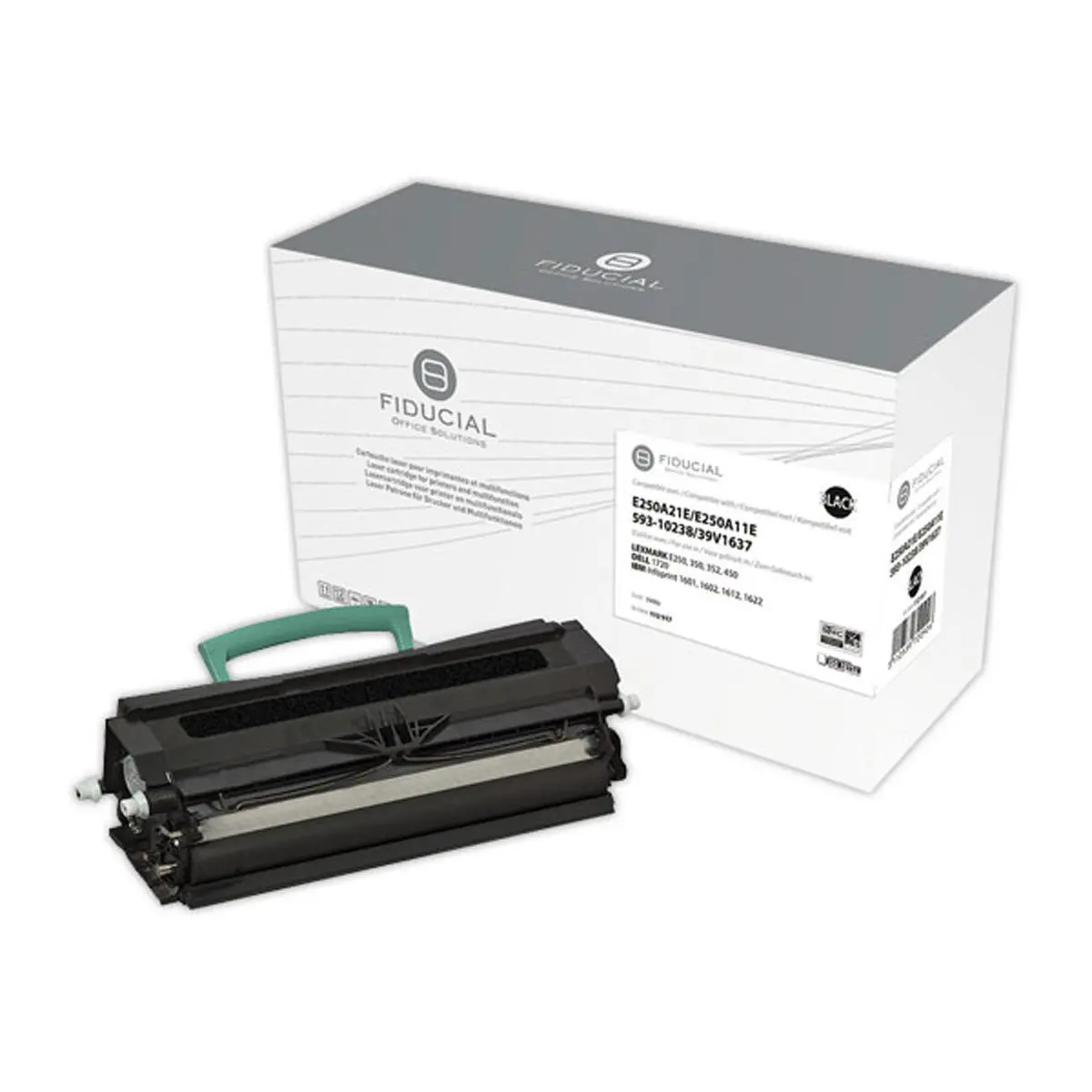 Toner LEXMARK E250A11E noir PY408 compatible FIDUCIAL photo du produit