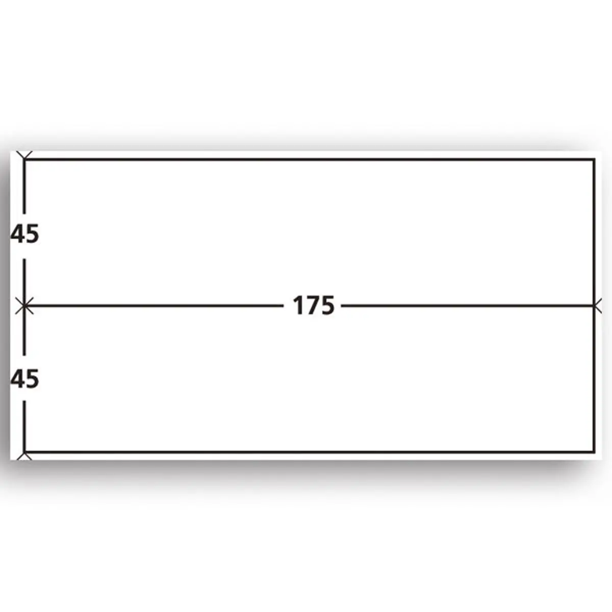 Boite de 1000 Étiquettes d'affranchissement 2 étiquettes par planche 175x45mm photo du produit