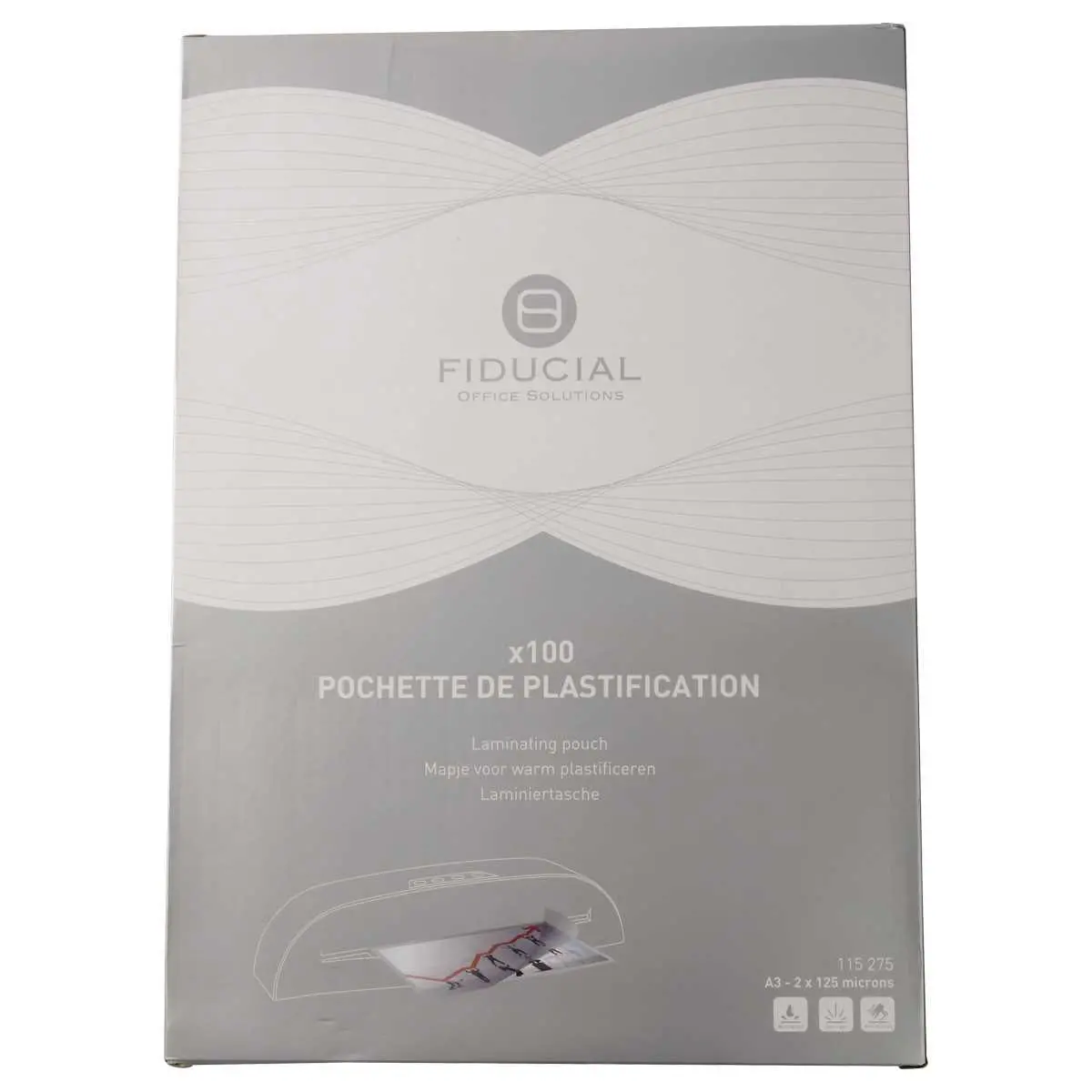100 Pochettes de Plastification A3 125 - Quartz by Trigomen
