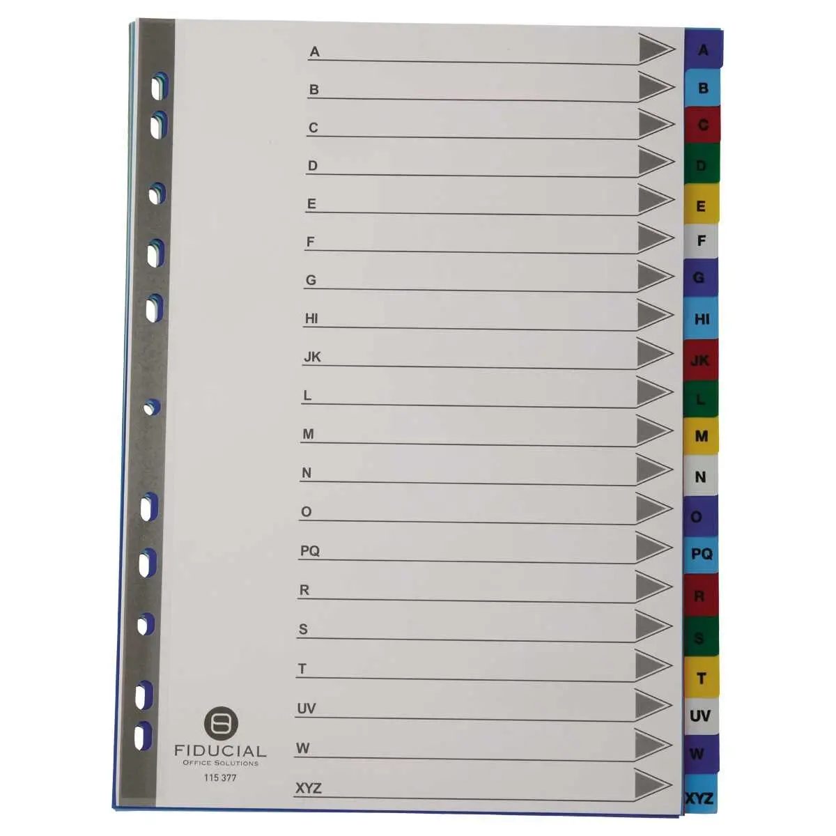 Intercalaire A4 ELBA - Jeu d'intercalaires alphabetique 20 positions en  polypropylène 15/100e, coloris blanc - Direct Papeterie.com