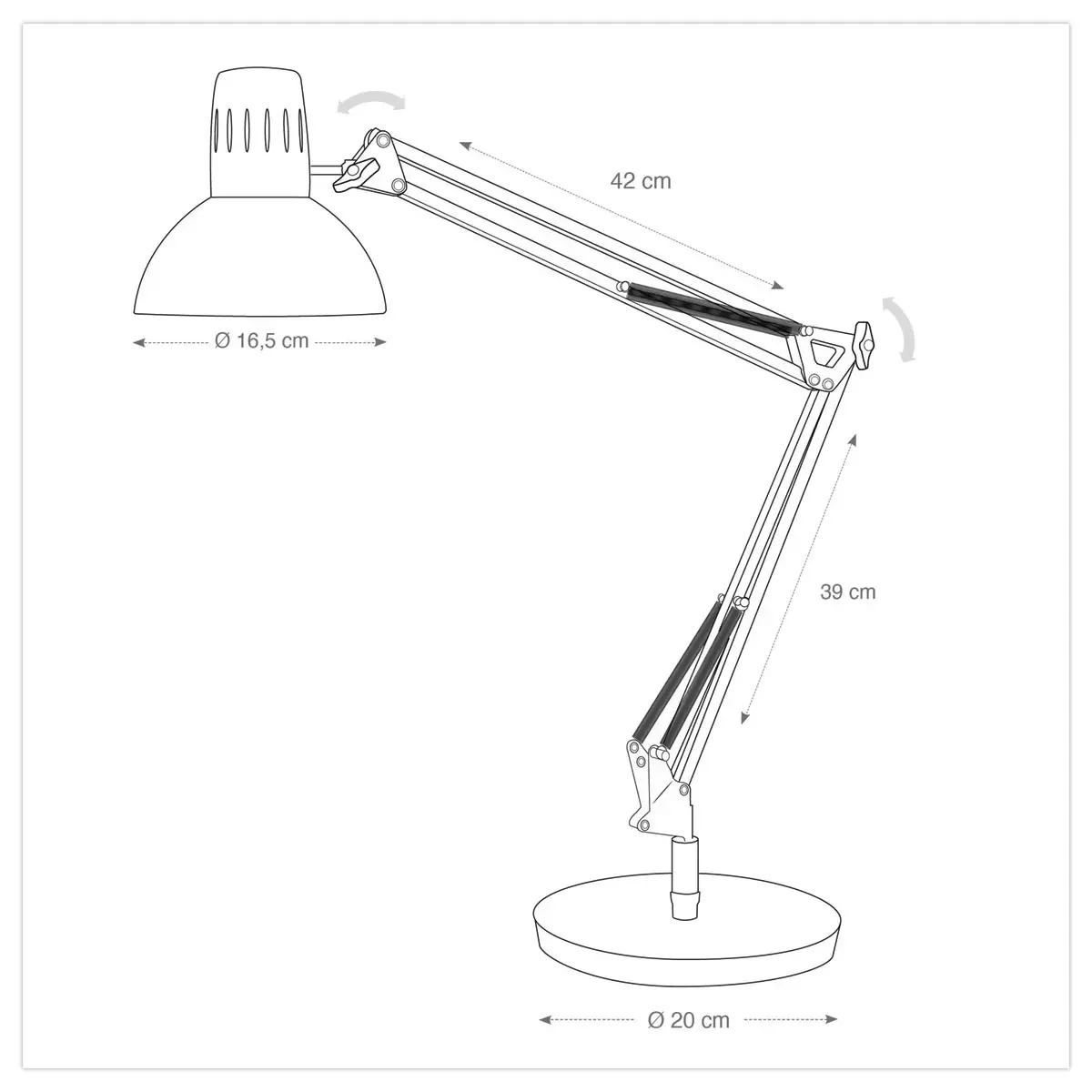 Lampe LED Archi - BLANCHE - ALBA photo du produit