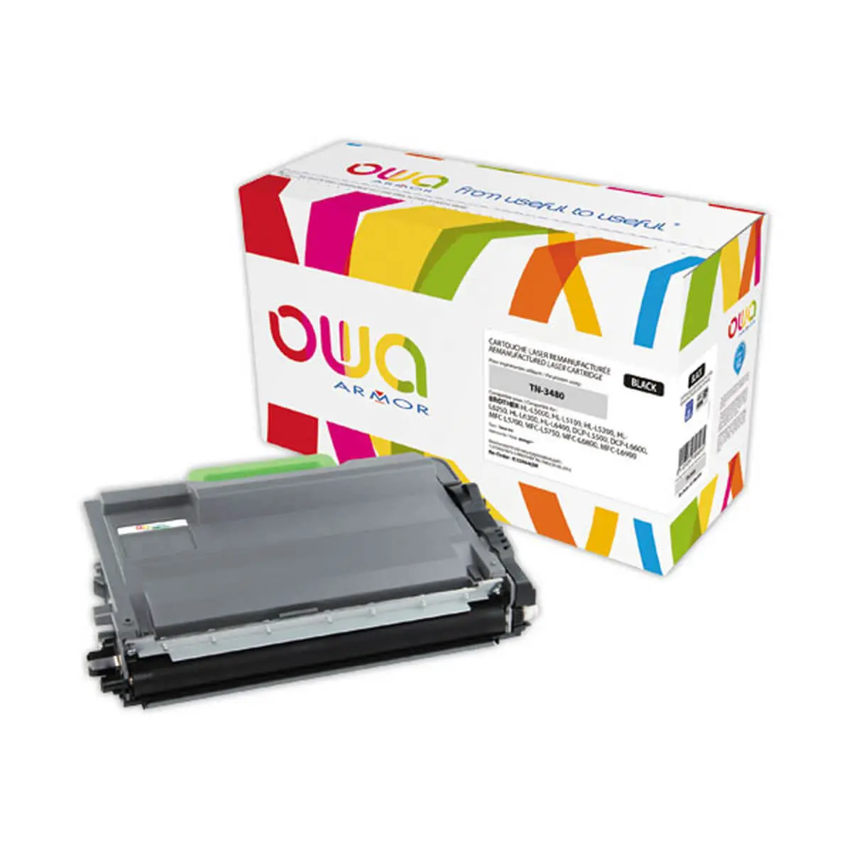 Toner éq. BROTHER TN-3480 - Noir - OWA photo du produit