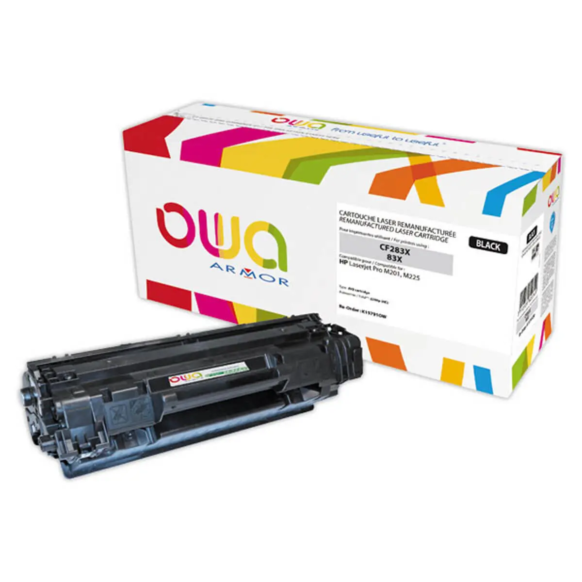 Toner éq. HP CF283X, CANON 737 HC - Haute capacité - Noir - OWA photo du produit