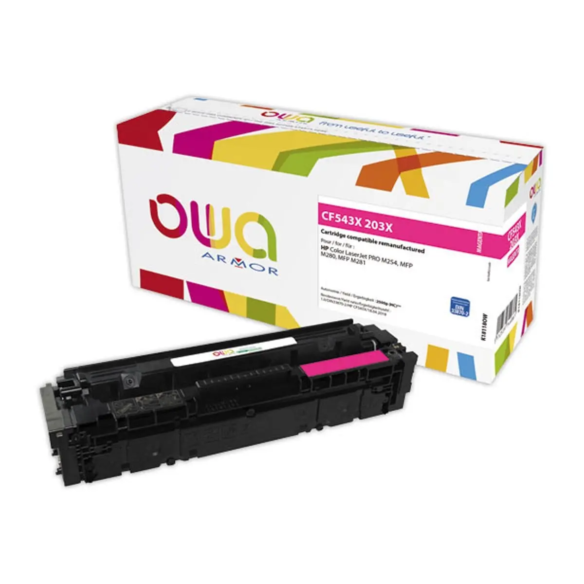 Toner éq. HP CF543X - Haute capacité - Magenta - OWA photo du produit