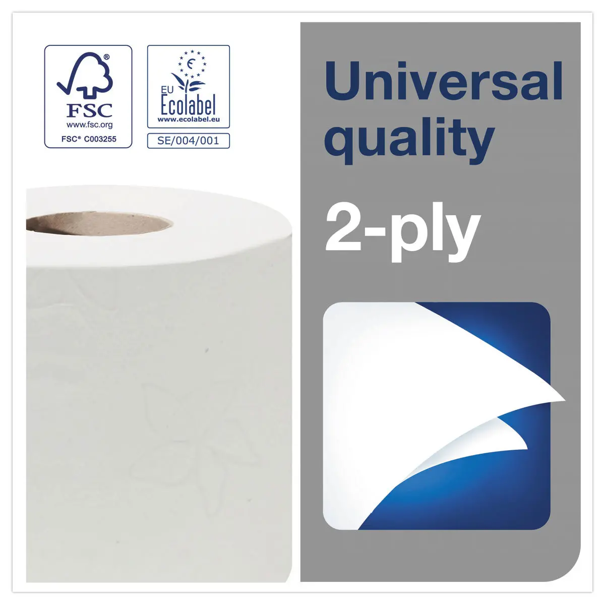 Universal - Porte-papier toilette avec étagère Porte-papier