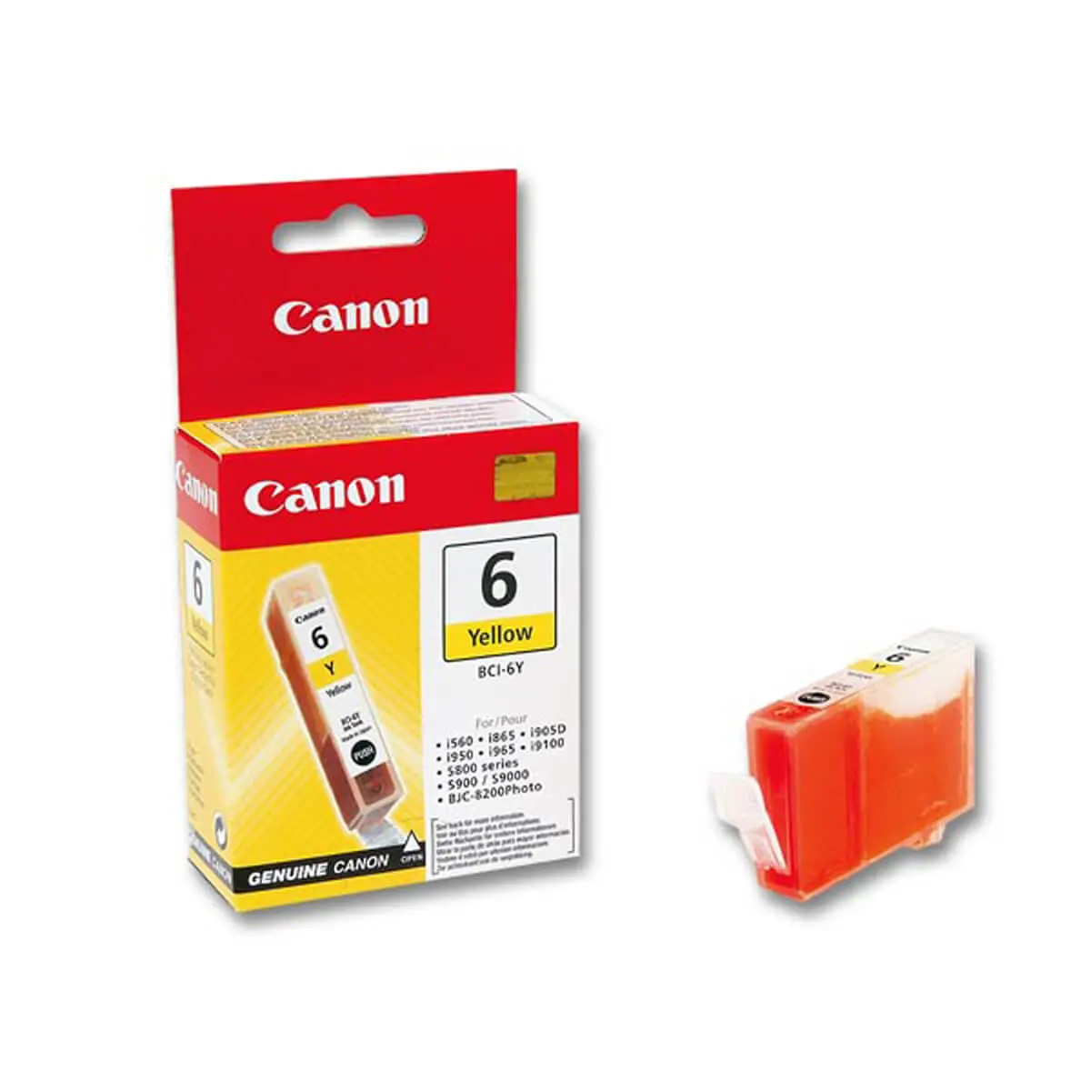 Cartouche CANON BCI6 Jaune photo du produit