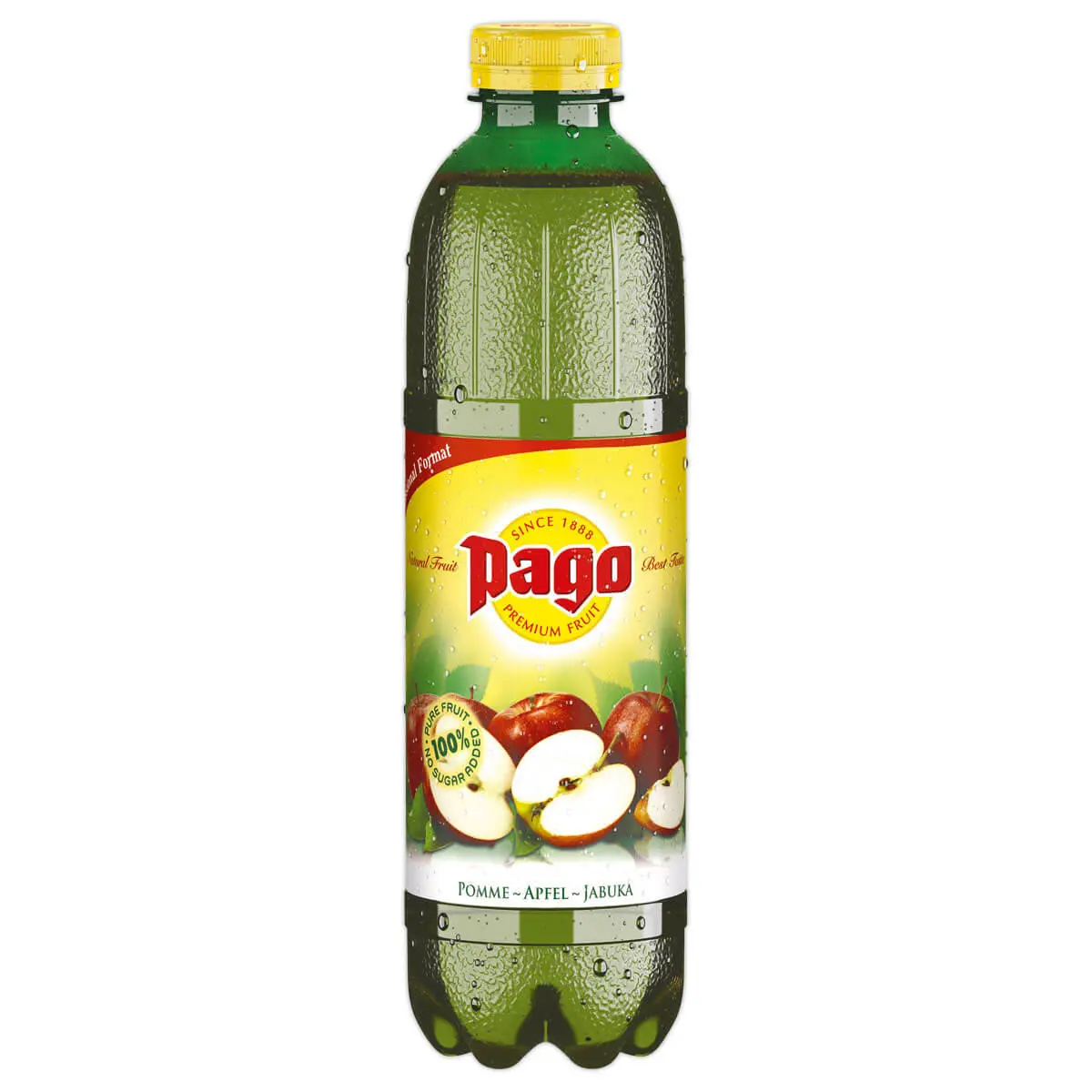 6 Bouteilles de jus de fruits - Pomme - 1L - PAGO photo du produit