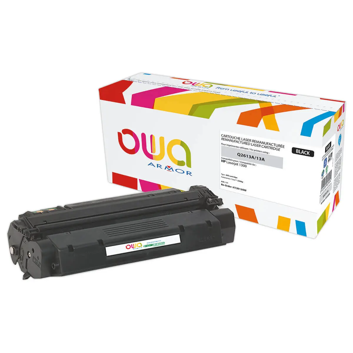 Toner eq. HP Q2613A - Noir - OWA photo du produit