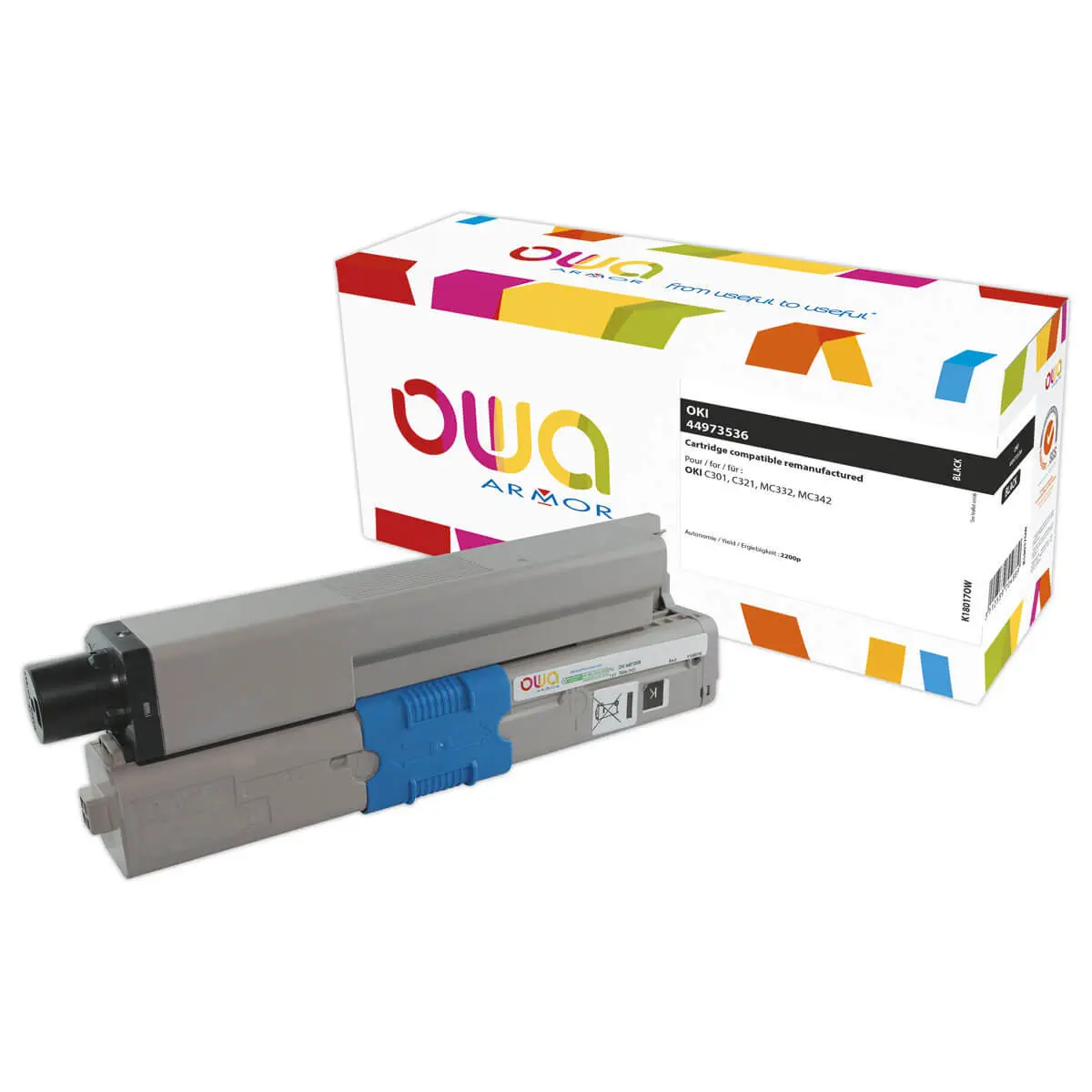 Toner éq. OKI C301 - Noir - OWA photo du produit