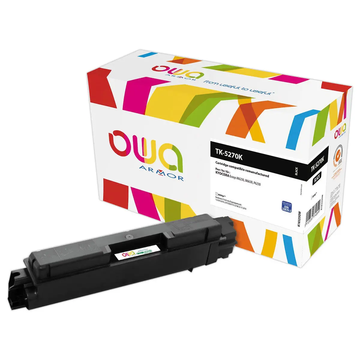 Toner éq. KYOCERA TK-5270 Y - Jaune - OWA photo du produit