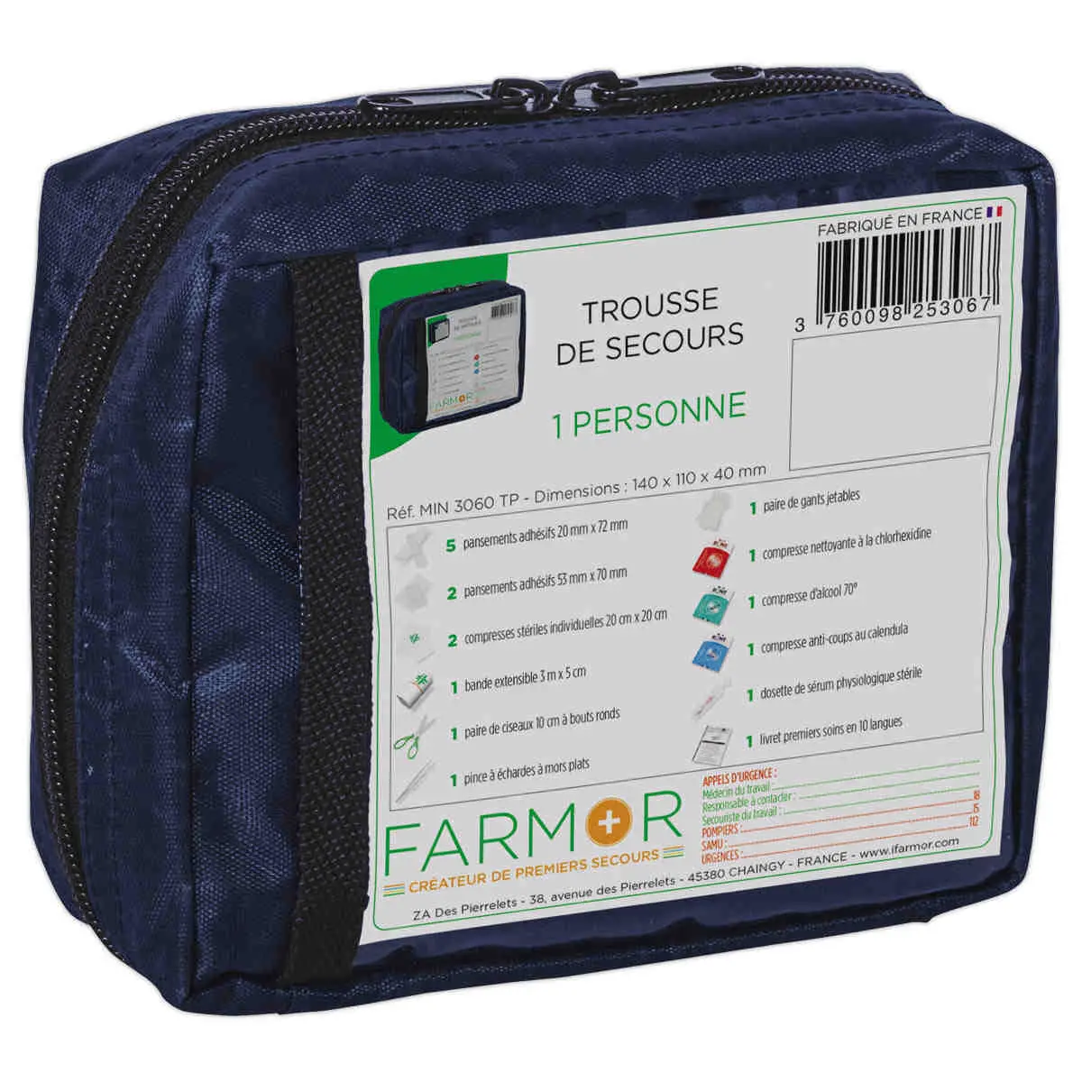 Trousse de secours individuelle FARMOR photo du produit