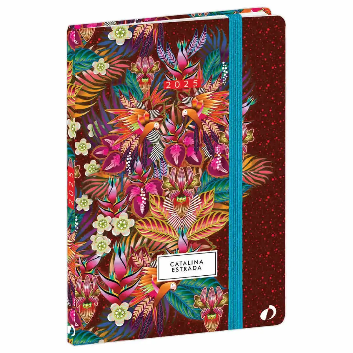 Agenda semainier QuoVadis Catalina Estrada - 10x15 cm - Ara bordeaux photo du produit