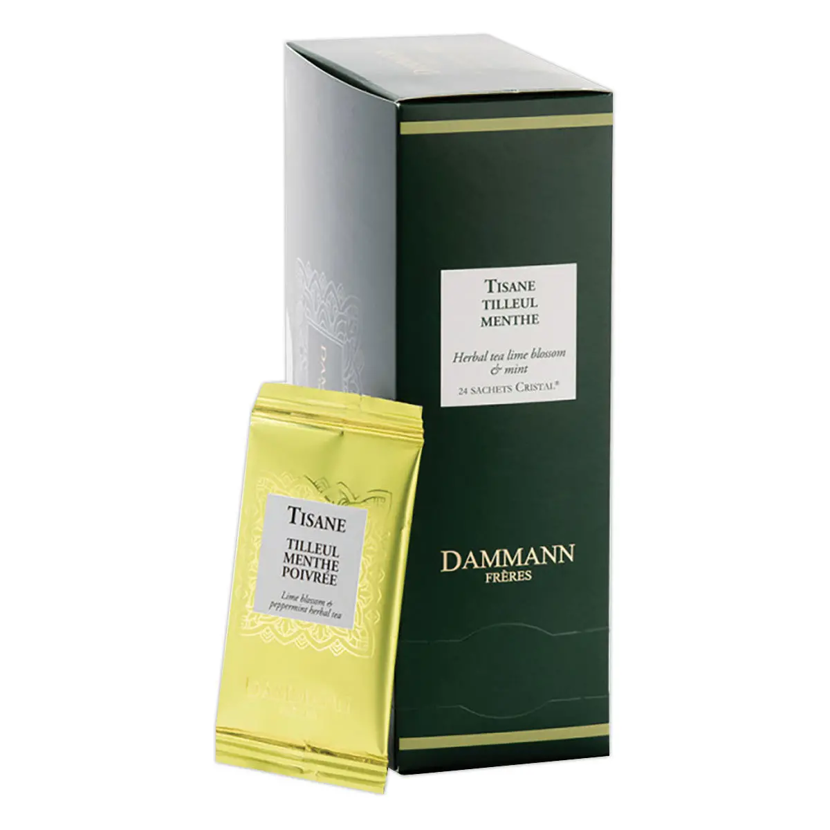 Dammann tisane tilleul menthe poivrée 24 sachets photo du produit