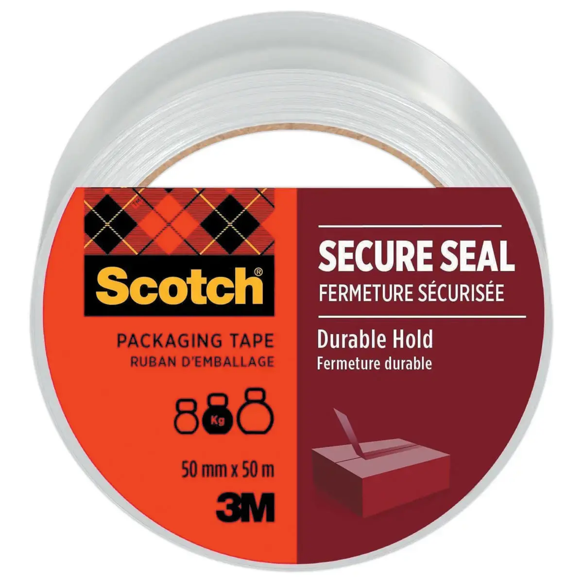 Ruban d'emballage Scotch®  SECURE SEAL50 mm x 50 m Transparent photo du produit