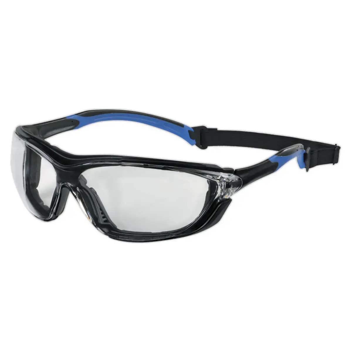 Lunettes de protection ZEPHYR - Monture enveloppante - Branches bleues - RG photo du produit