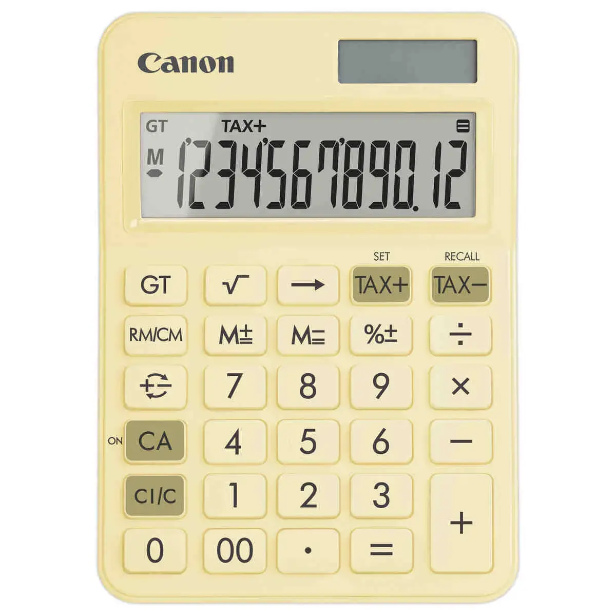 Calculatrice Canon LS 125KB Jaune 12 chiffres photo du produit