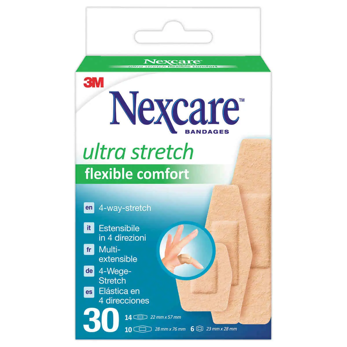 30 pansements NEXCARE COMFORT 360° photo du produit