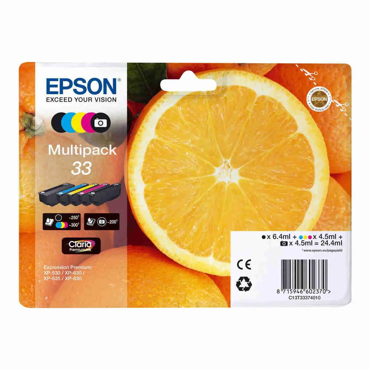 EPSON Jet d'encre 33 N.N PH.C.M.J MULTIPAC photo du produit