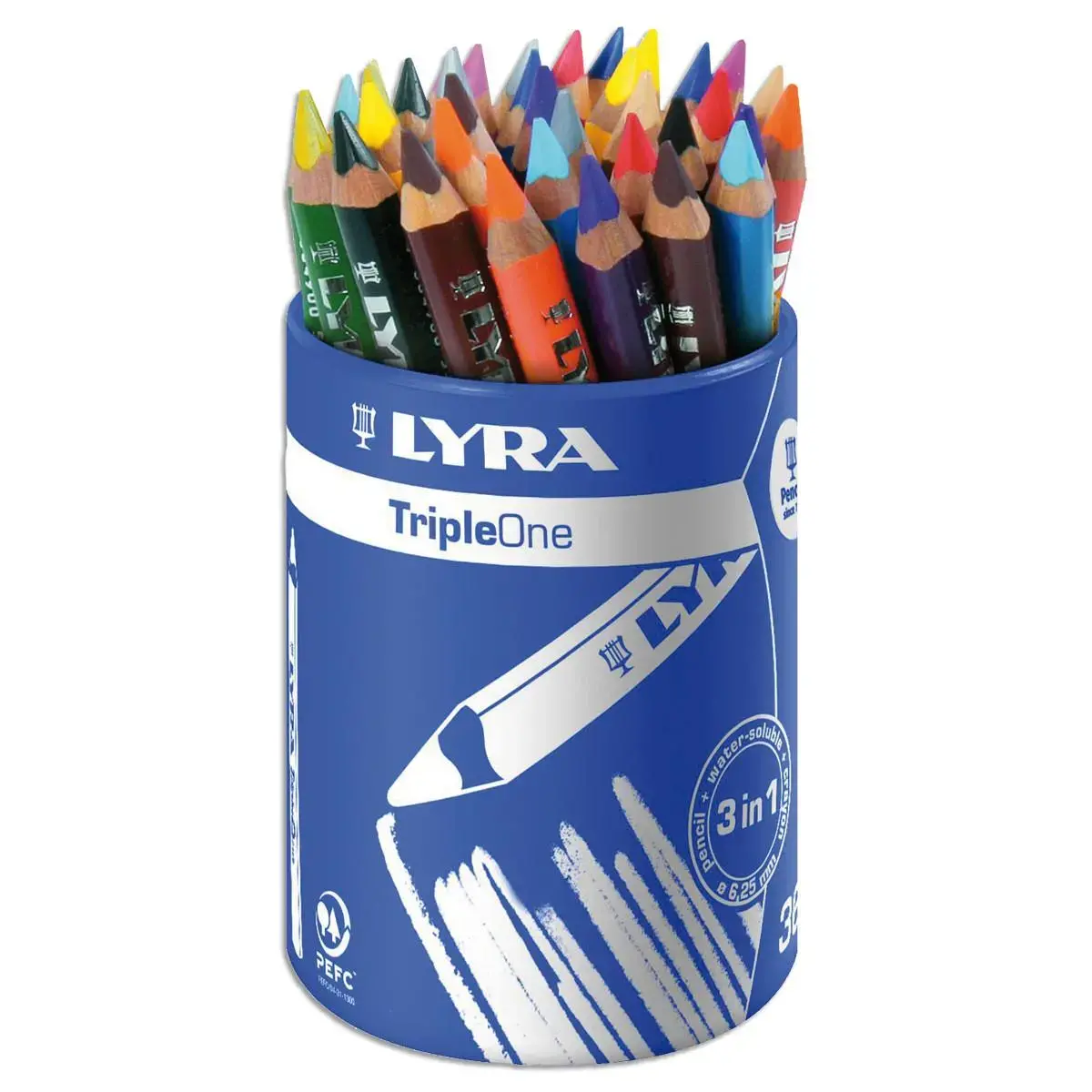 Crayons gros module triangulaires Triple One photo du produit