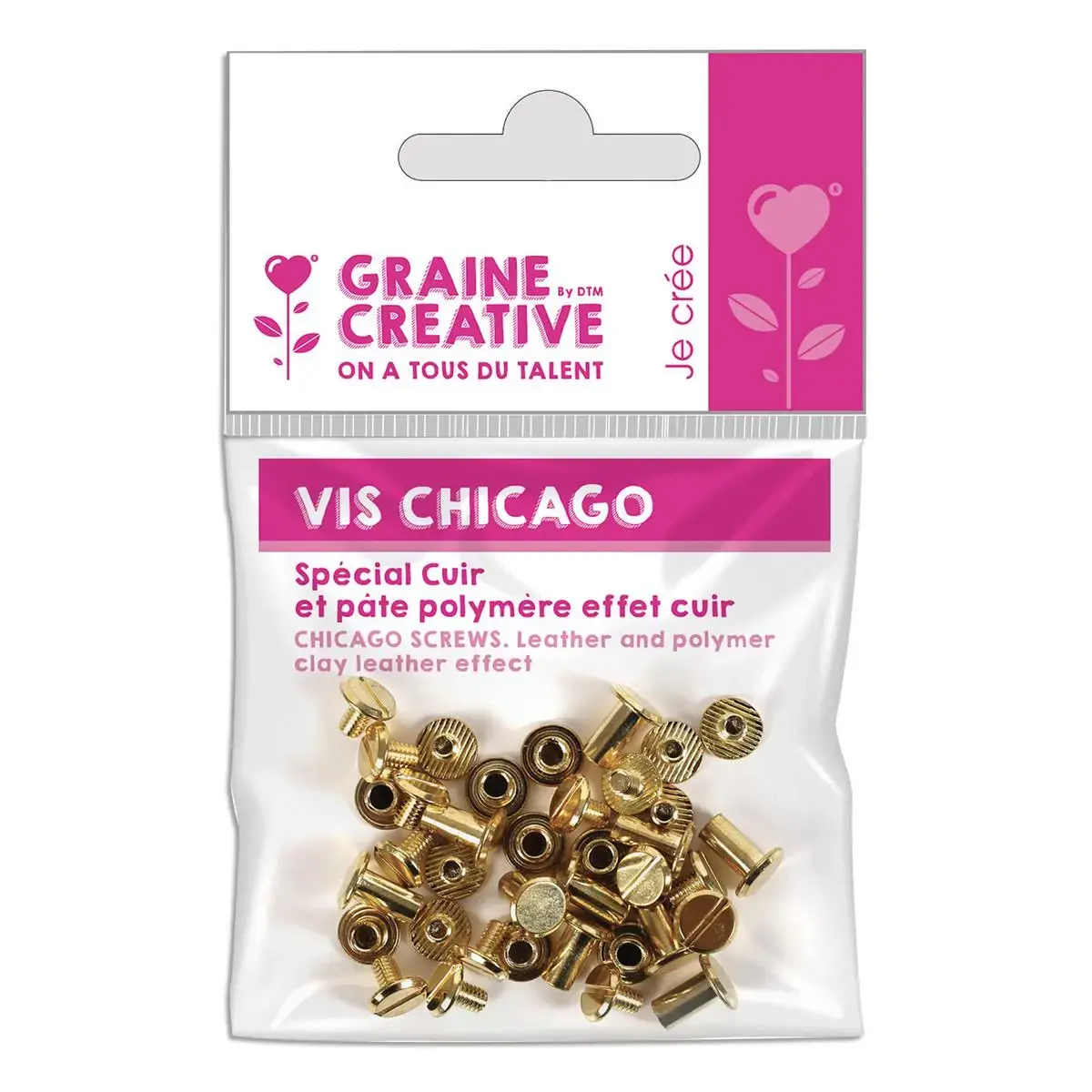 vis chicago fimo cuir photo du produit