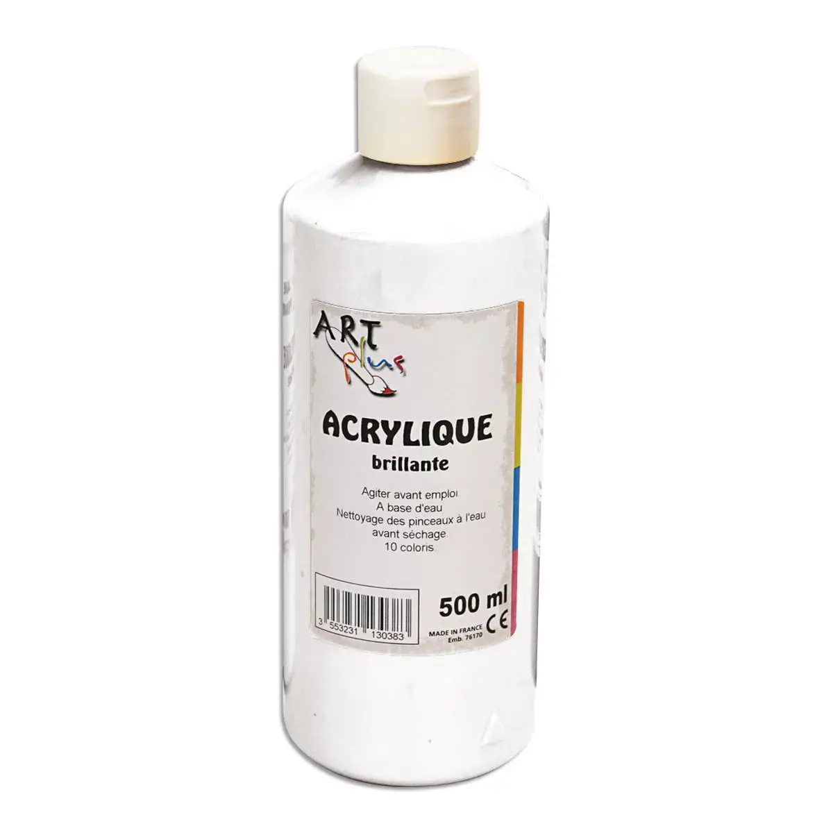 Acrylique brillante 500ml blanc photo du produit