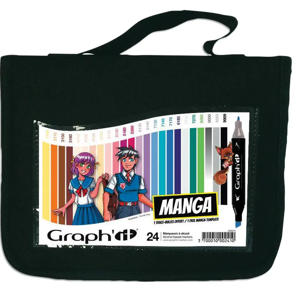 24 Marqueurs Graphit Manga - OZ INTERNATIONAL photo du produit