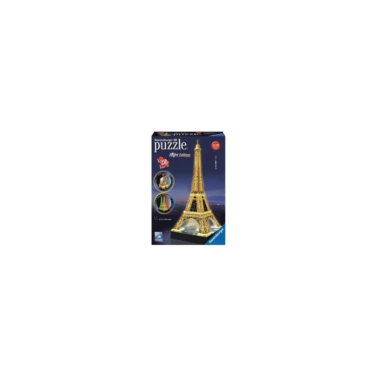 PUZZLE 3D TOUR EIFFEL ILLUMINEE photo du produit