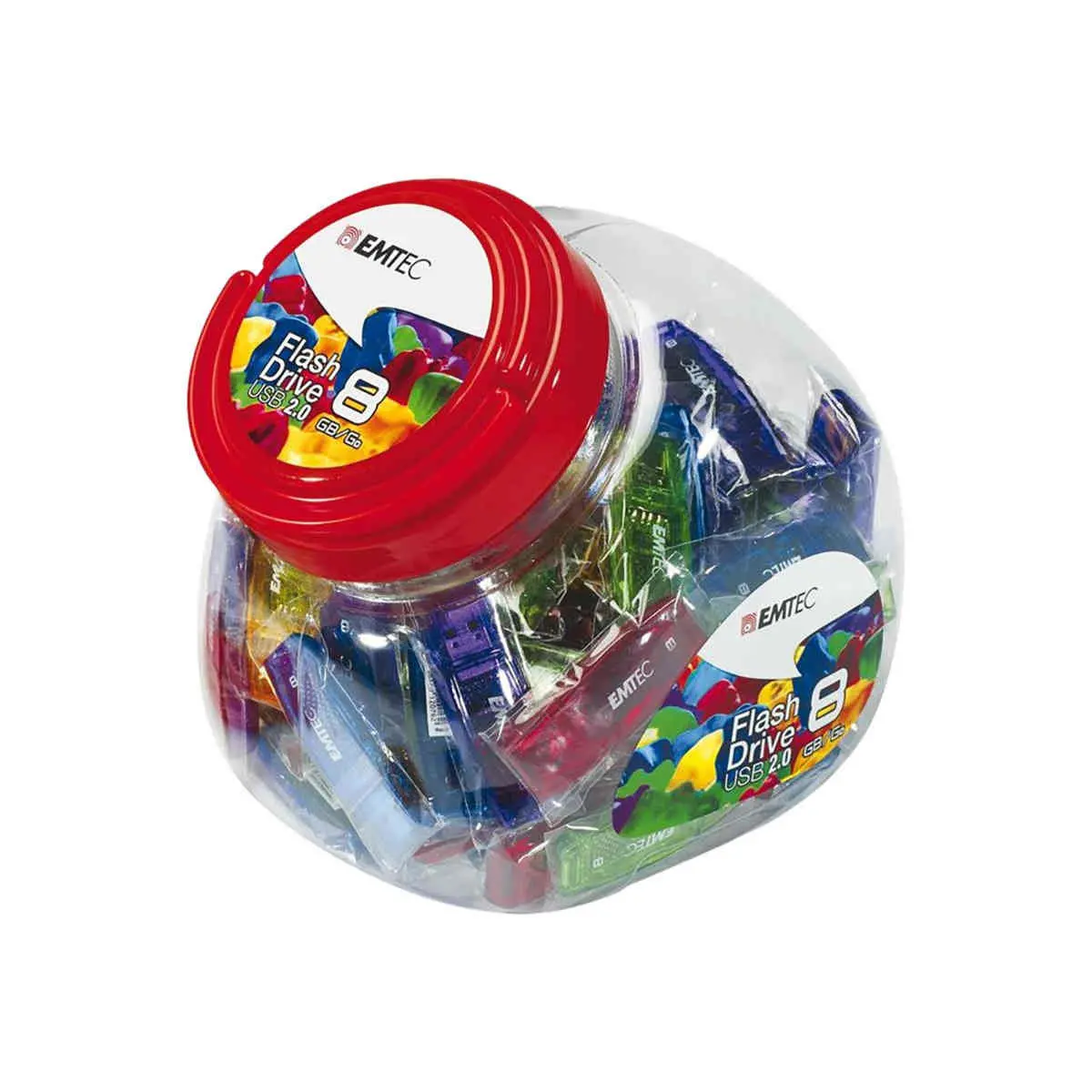 Emtec USB2.0 C410 32GB Candy Jar 80 pces photo du produit