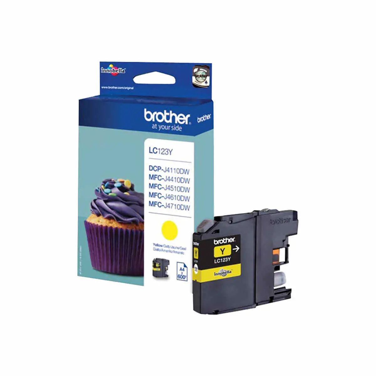 Brother LC123YBP Ink Jet Jaune Bulk photo du produit