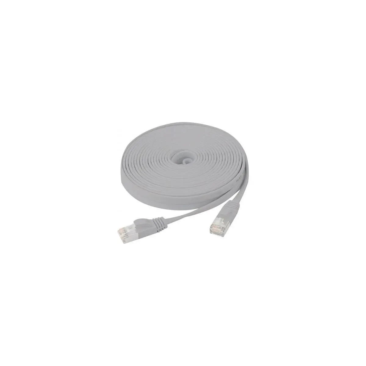 Cordon RJ45 plat categorie 6 U/FTP snagless gris - 1 m photo du produit