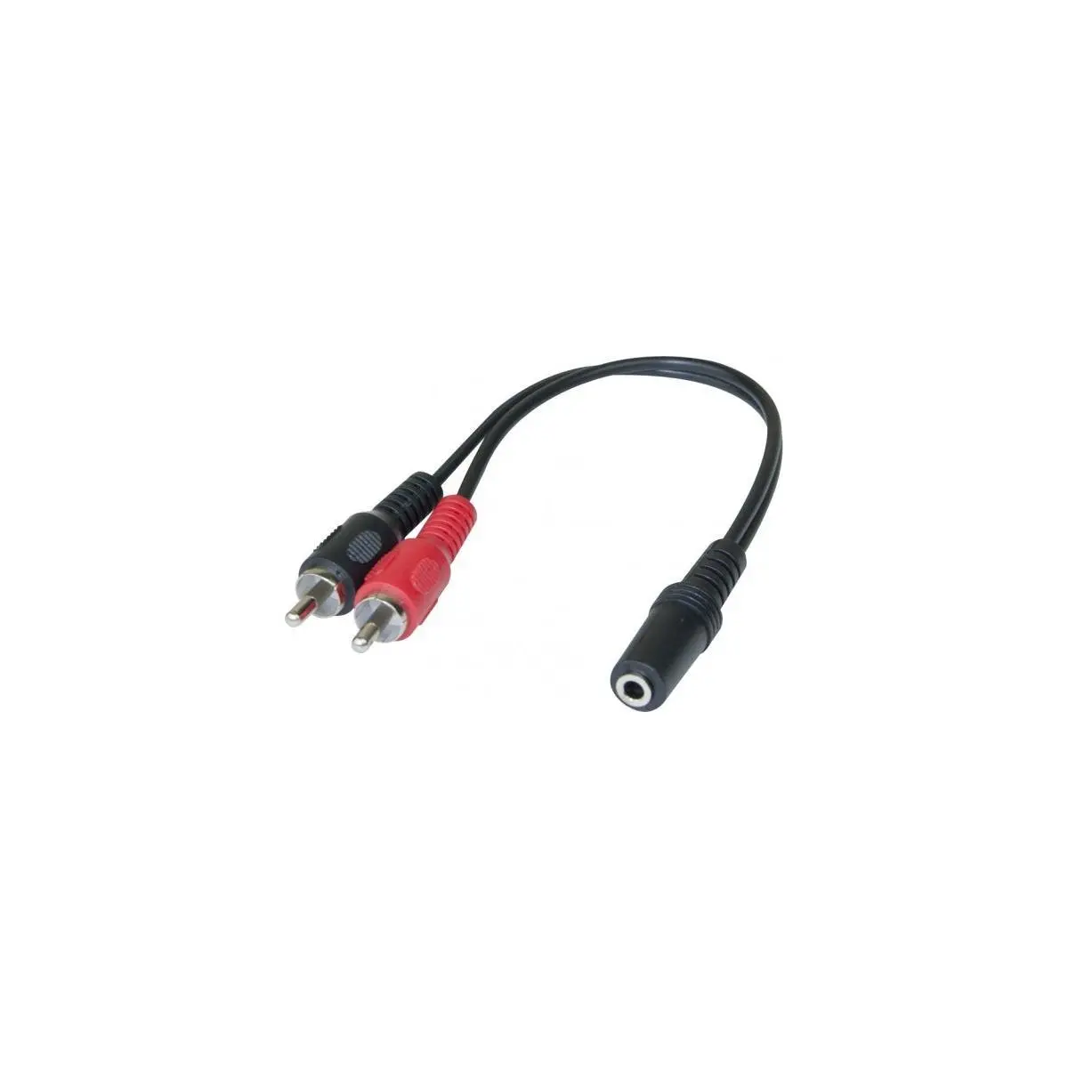 Adaptateur Jack 3.5 mm vers 2 x RCAM - 0,20 m photo du produit